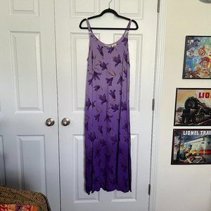 J. Marco floral maxi sundress, size L, vintage circa late 1990's